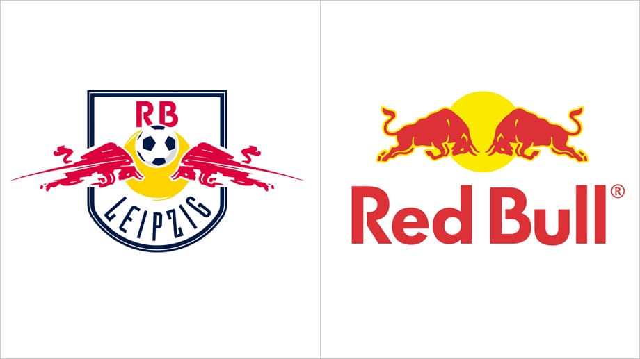 RB Leipzig und Red Bull: Beide Logos sehen sich sehr ähnlich.