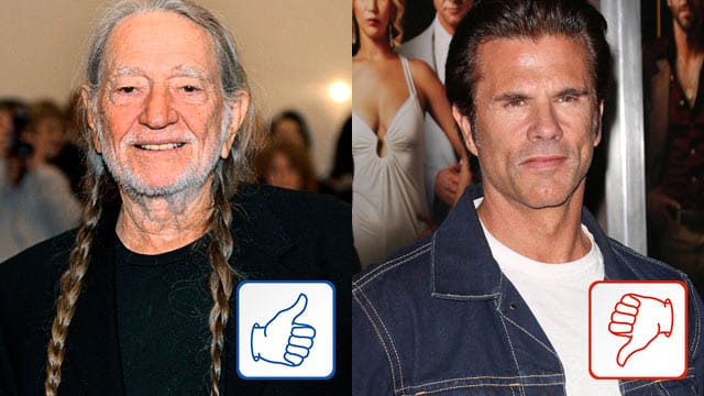 Willie Nelson und Lorenzo Lamas.