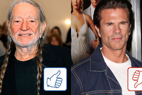 Willie Nelson und Lorenzo Lamas.