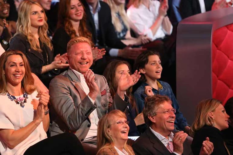 Auch Boris Becker saß im Publikum, um seiner Lilly zuzujubeln.