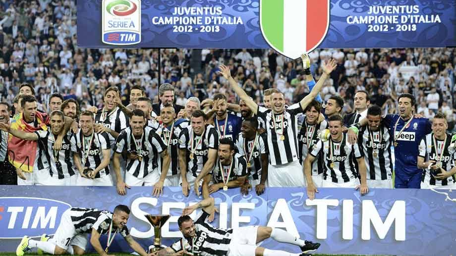 Italien: Auch in Italien ist die Sache entschieden. Juventus Turin konnte sich über einen Patzer von AS Rom in Cantania freuen...