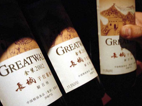 Zu den bekannteren chinesischen Weinherstellern, deren Produkte es auch im Ausland zu kaufen gibt, zählt Great Walll.