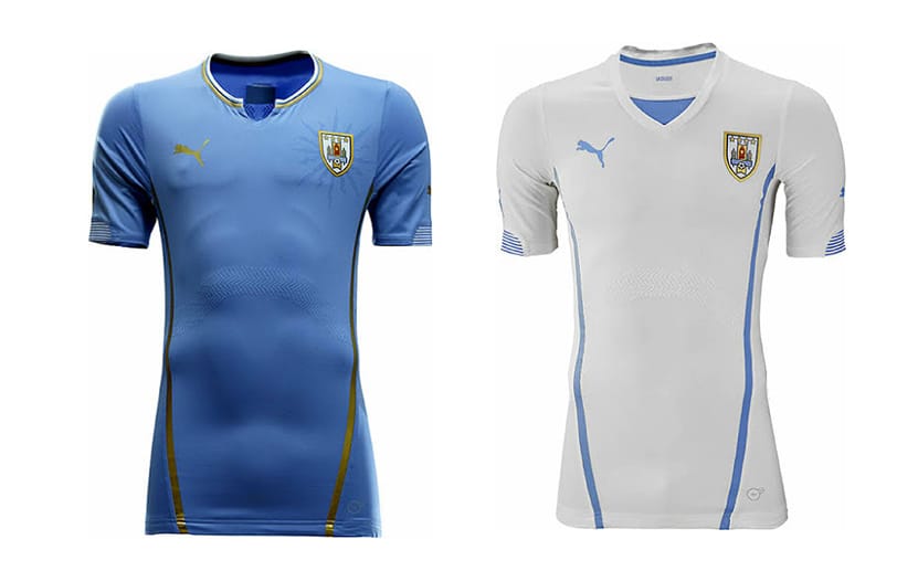 Uruguay: Der Spitzname des Teams, "La Celeste", bedeutet: "Die Himmelblauen". Hier ist Name auch Programm.