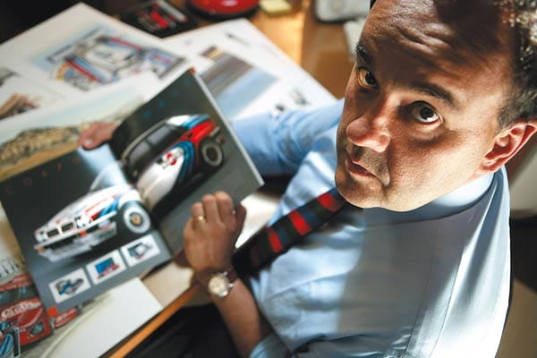 Paolo d'Alessio ist ein Martini-Urgestein: Er entwarf die Muster von zehn verschiedenen Rennwagen in den Jahren zwischen 1989 und 1998.