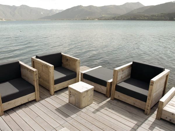 Lounge-Gartenmöbel: Bauholz