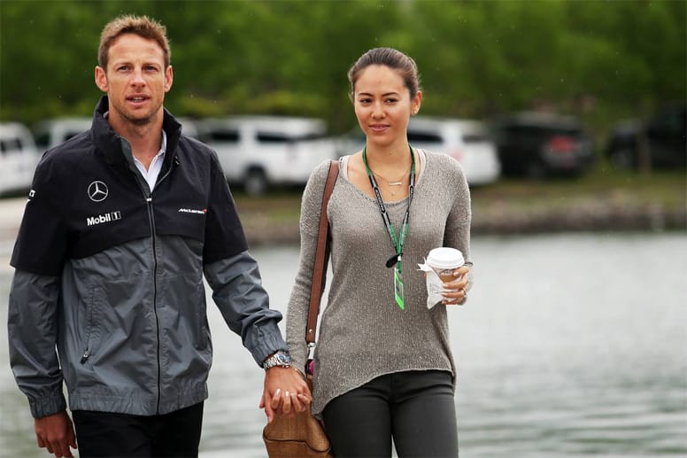 Jessica Michibata begleitet ihren Freund Jenson Button wie immer zum Renngeschehen.