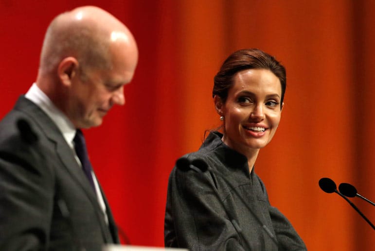 Zuvor hatte Jolie an der Seite von William Hague (Foto) eine internationale Konferenz zu diesem Thema in London geleitet.