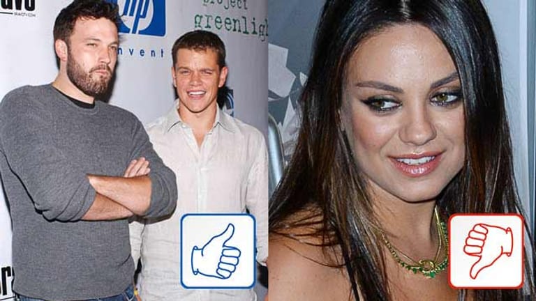 Ben Affleck und Matt Damon unterstützen junge Filmemacher, Mila Kunis zickte in einem Interview herum.