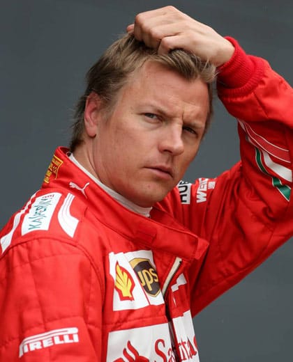 Ferrari erlebt im Qualifying in Debakel. Alonso startet beim Rennen nur von Platz 17, Kimi Räikkönen (im Bild) sogar nur von Position 19.