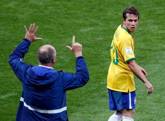 Brasiliens Coach Felipe Scolari scheint es bereits während des Spiels geahnt zu haben.