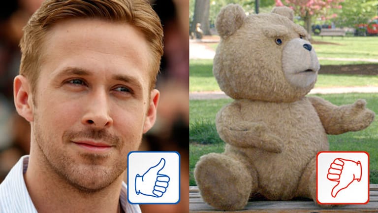Ryan Gosling und Teddybär Ted.