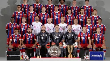 Mit diesem Kader wollen die Bayern in die Saison 2014/15 starten.
