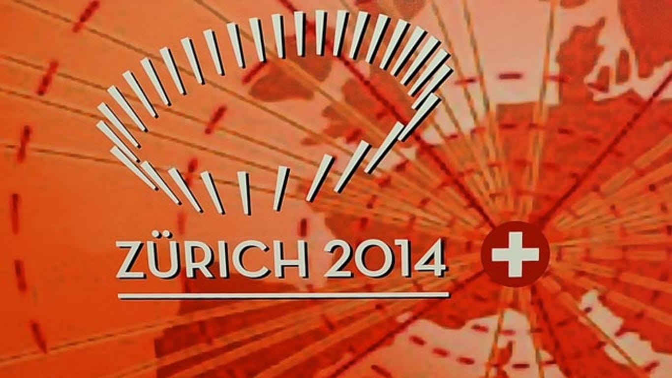 Das Logo der Leichtathletik-EM 2014 in Zürich.