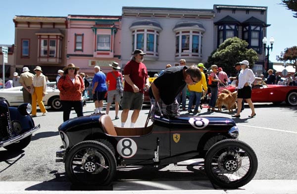 Ist er nicht niedlich: Ein Palazzolo auf der Little Car Show in Pacific Grove, Kalifornien.