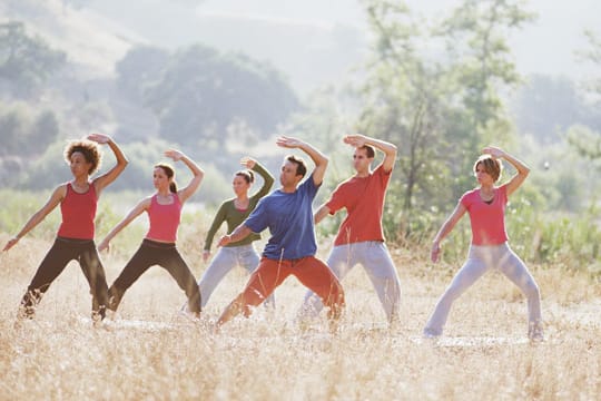 Durch Tai-Chi-Übungen soll das Qi im Körper stimuliert werden