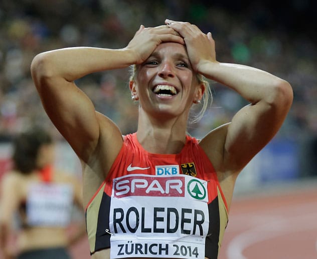 Cindy Roleder hatte niemand auf der Rechnung, als es um die Vergabe einer Medaille über 100 Meter Hürden ging. Doch in 12,82 Sekunden stürmte die 24-Jährige zu Bronze - ihr größter Erfolg bei einem internationalen Wettkampf.