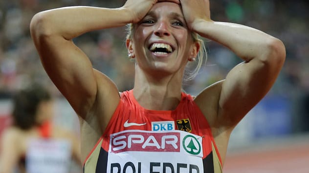 Cindy Roleder hatte niemand auf der Rechnung, als es um die Vergabe einer Medaille über 100 Meter Hürden ging. Doch in 12,82 Sekunden stürmte die 24-Jährige zu Bronze - ihr größter Erfolg bei einem internationalen Wettkampf.