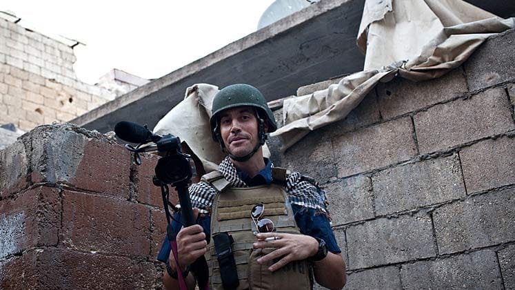 Der US-Journalist James Foley im November 2012 in der umkämpften syrischen Stadt Aleppo. IS-Milizen haben den Fotografen brutal ermordet.