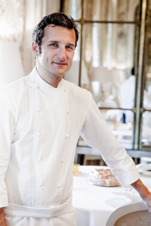 Christophe Saintagne ist Küchenchef im Pariser Toprestaurant "Alain Ducasse" im Hotel "Le Meurice".
