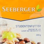 Stiftung Warentest: Das Studentenfutter von Seeberger (1,25 Euro je 100 Gramm) bekam die Note "sehr gut" und ist somit Testsieger. Der aromatische Geschmack überzeugte die Tester.