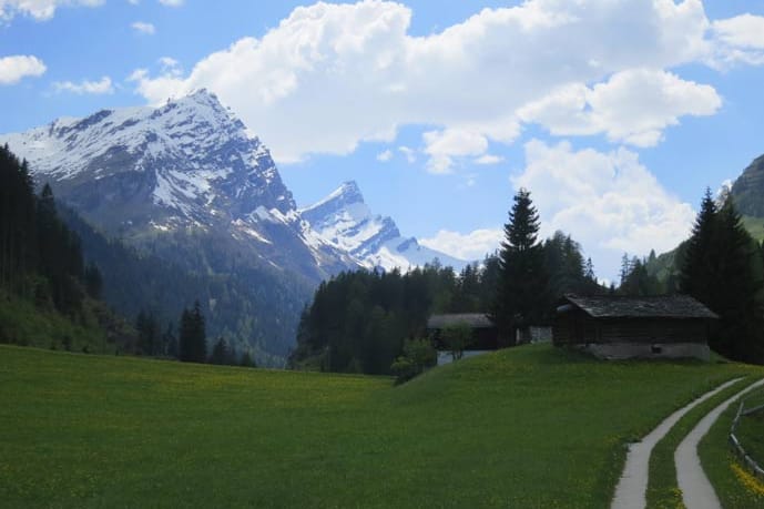 Wundervoll: Das Hinterrheintal bei Andeer (Graubünden).