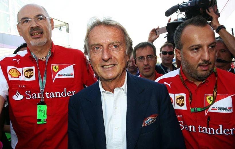 Luca di Montezemolo (Mi.) ist der gefragteste Mann in Monza. Grund: Der Ferrari-Präsident soll vor dem Aus stehen.