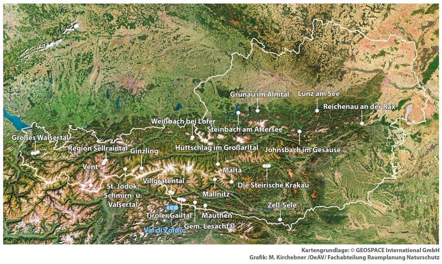 21 Orte oder Regionen dürfen laut Österreichischem Alpenverein die Bezeichnung "Bergsteigerdorf" tragen.
