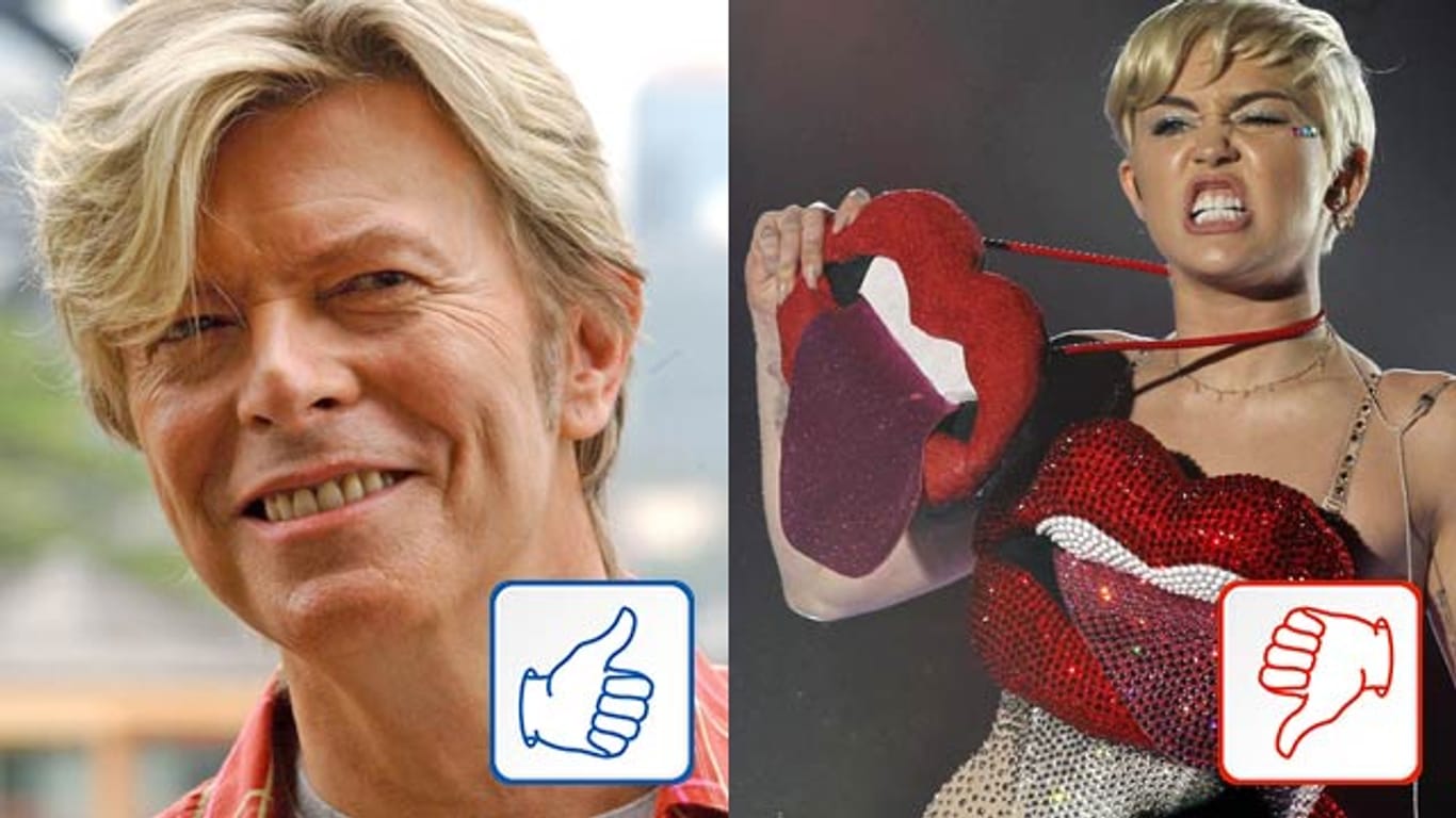David Bowie und Miley Cyrus