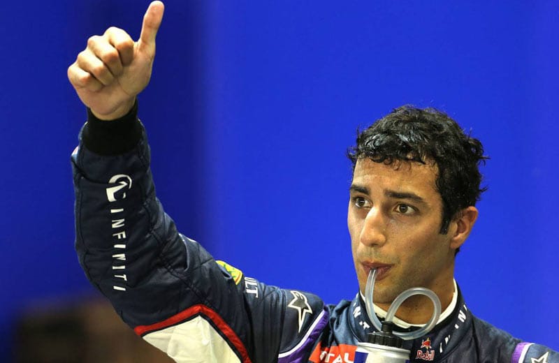 Daniel Ricciardo startet von Platz drei.