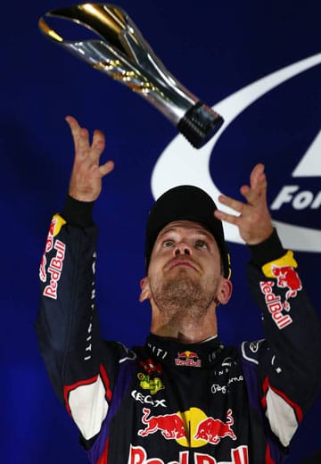 Sebastian Vettel bringt den zweiten Platz ins Ziel - sein bestes Saisonergebnis.