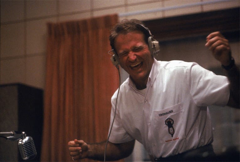 Robin Williams in "Good Morning, Vietnam" (1987).