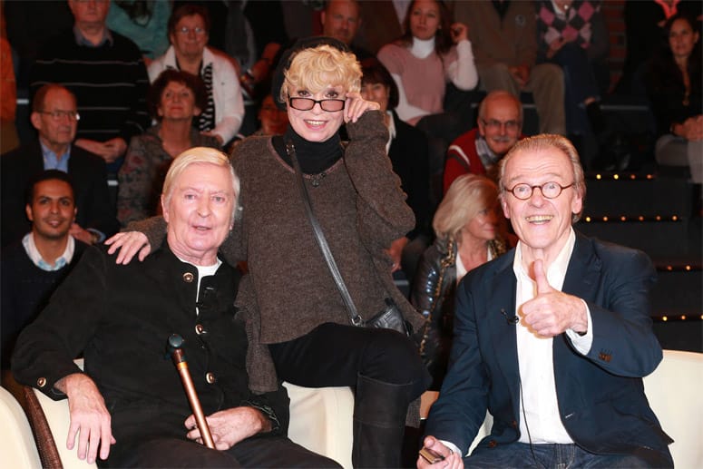 Peer Augustinski mit Ingrid Steeger und Wichart von Roell.