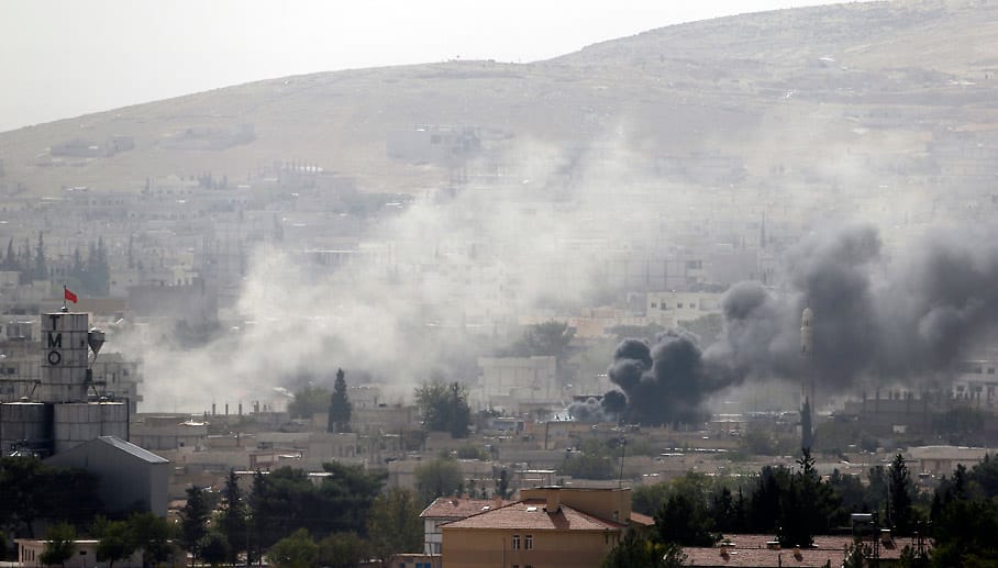 Am Freitag eroberte der IS das Hauptquartier der Kurden in Kobane. Die Islamisten sollen inzwischen 40 Prozent der Stadtfläche kontrollieren.