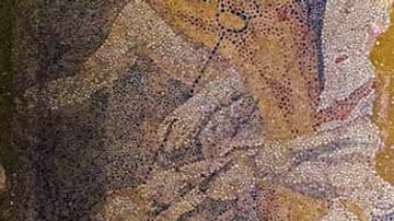 In Nordgriechenland haben Archäologen ein Mosaik mit dem Götterboten Hermes gefunden.