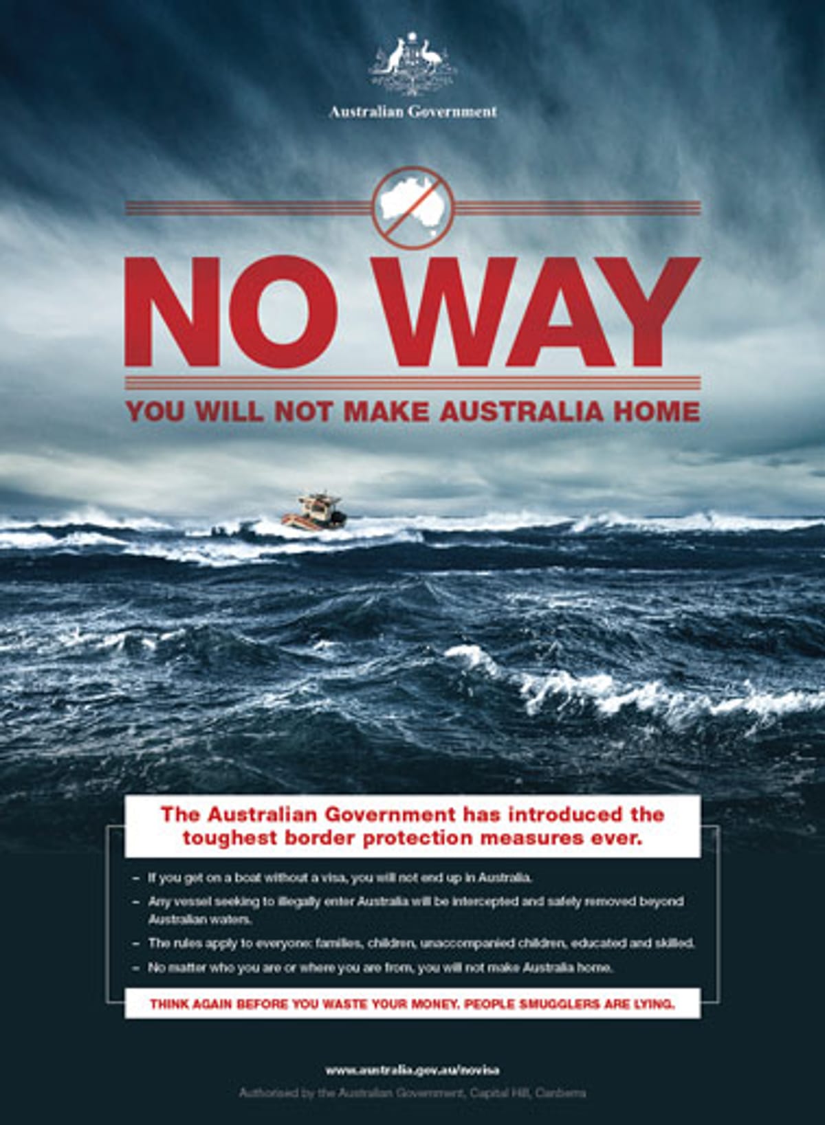 Australiens Kampagne: No Way für Bootsflüchtlinge