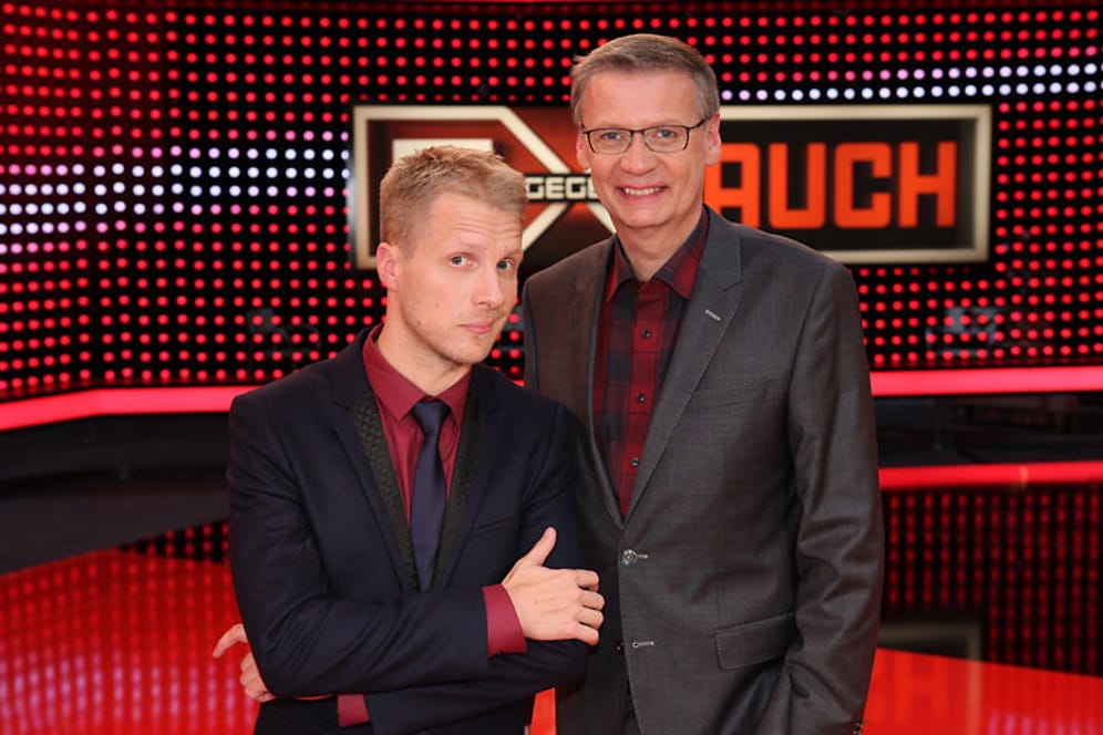 In der Sendung "5 gegen Jauch" kippten Oliver Pocher und Günther Jauch Hochprozentiges.