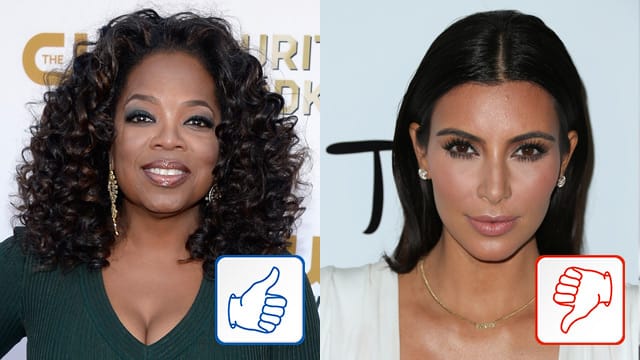 Oprah Winfrey, Kim Kardashian