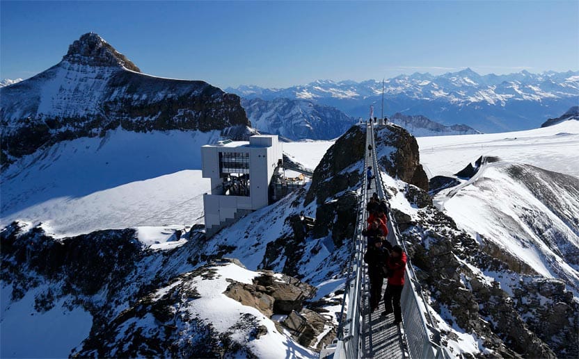 Bei gutem Wetter haben Besucher von den beiden Gipfeln aus einen tollen Blick auf die Bergwelt.