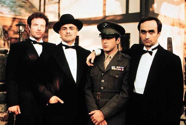 Auch die Karriere so bekannter Schauspieler wie Al Pacino (dritter im Bild von links) erhielt mit dem Mafia-Epos einen Schub.