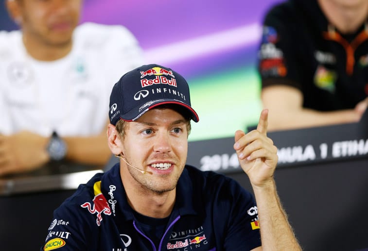 Das große Thema der Pressekonferenz war der kurz zuvor offiziell vermeldete Wechsel Sebastian Vettels zu Ferrari.