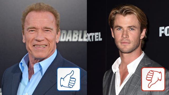 Arnold Schwarzenegger, Chris Hemsworth