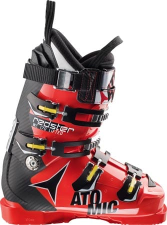 "Die Redster Racing Machine" nennt der österreichische Hersteller Atomic den "Redster WC 170 Lifted". Den Stiefel für besonders sportliche Skifahrer gibt es für 349 Euro im Fachhandel.