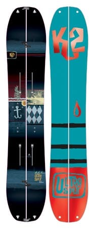 Eines der attraktivsten Snowboards für die kommende Saison: das K2 Ultra Split. Das Board der Generation 2015 ist für etwa 700 Euro im Fachhandel erhältlich.