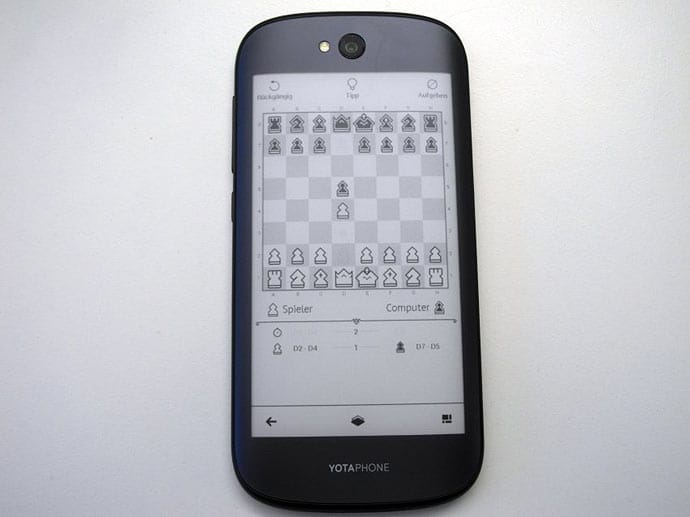 Spielkram: Yota Devices liefert das Gerät mit drei angepassten Spielen aus: Sudoku, Dame und Schach.