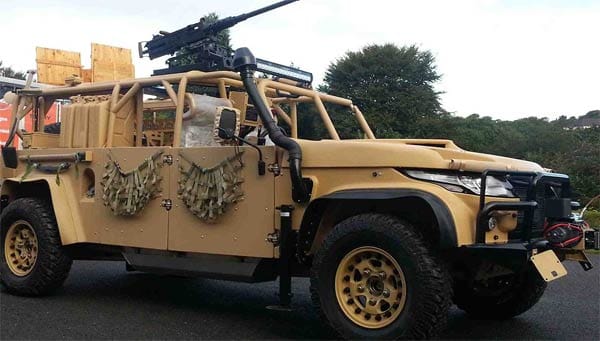 Gedacht ist der martialische Wagen für Sicherheitsfirmen und Spezialeinheiten.