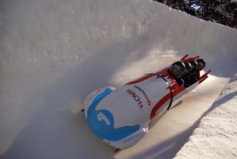Eisiges Ereignis: Der Olympia Bob Run St. Moritz ist die einzige Natureisbahn, auf der noch Weltcuprennen stattfinden.