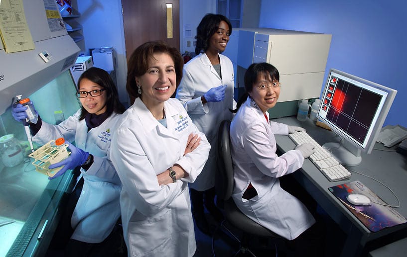 Wichtigste Wissenschaftler 2014: Die US-Krebsforscherin Suzanne Topalian (2. v.l.) und ihr Team