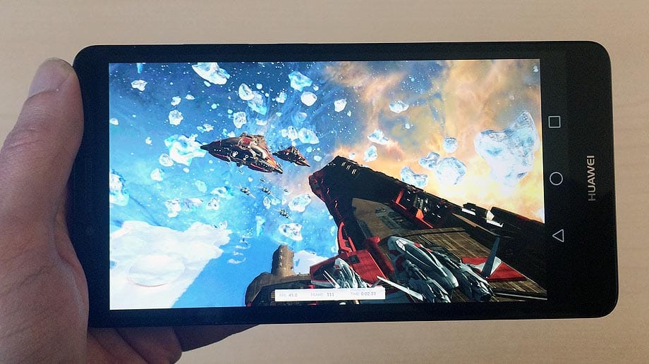 Das superscharfe Full-HD-Display des Ascend Mate 7 überzeugt – die Farben sehen toll aus