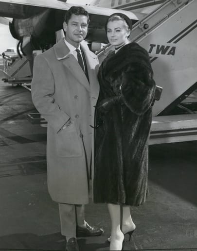 Die Schauspielerin und ihr zweiter Ehemann Rik Van Nutter im Jahr 1973.
