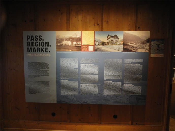 Eine Ausstellung im Skimuseum von St. Anton beschreibt die Geschichte des Arlbergs.